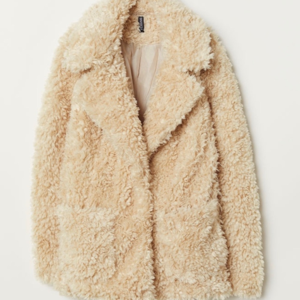 Super stylish faux fur coat by H&M